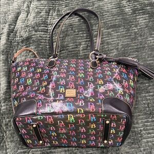 Dooney & Bourke Colorful Logo Tote